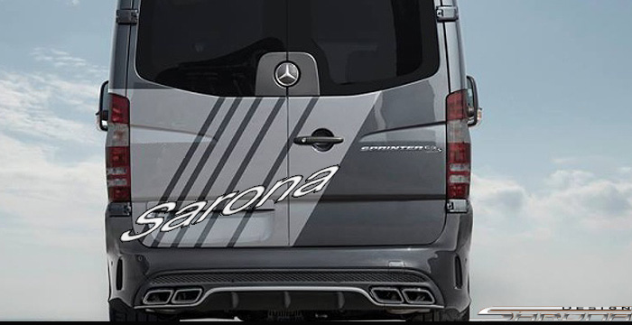 Custom Mercedes Sprinter  Van Rear Bumper (2014 - 2018) - $1790.00 (Part #MB-090-RB)